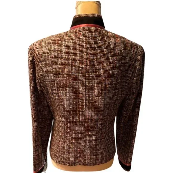 Dressbarn Jacket Front Button Closure Lined Size 8 - Picture 3 of 10